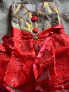 Orange Kids Frock 2y