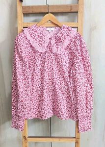 Floral Peter Pan Collar Blouse size-42