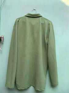 Green Arodha Vintage Long Sleeve Polo Shirt