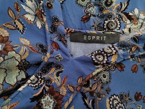 ESPRIT Imported Women Blue Printed Top