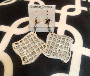 Silver Tone Dangle Earrings