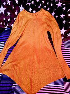 Orange Knit Sweater