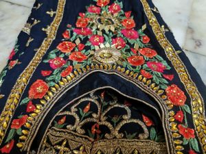 Royal Blue Heavy ✨Embroidery Mirror Work Kurti🤩
