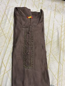 Elegant Vertician  Brown Kurta