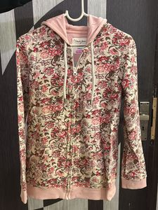 Denim Jeans And Casuals Floral Jacket