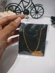 Resin Heart Pendant - Chain Aesthetic Black Gold