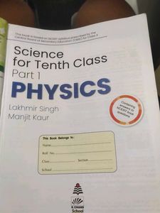 Physics Textbook for Class 10