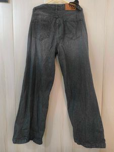 Gray Wide Leg Baggy Aesthetic Denims🦢