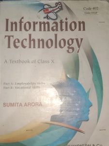 INFORMATION TECHNOLOGY(402) TEXTBOOK FOR CLASS X