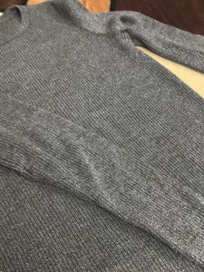 Stylish Grey Knit Pullover