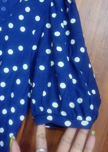Blue Balloon Sleeves Top (Next)🧥👆✨💯