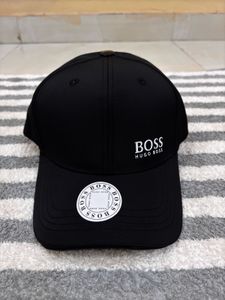 BOSS Embossed Unisex Black Baseball Cap