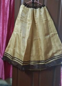 Vintage Gold Midi Skirt