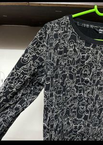 Patterned Long Sleeve Top🥰🫶🏻