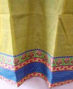 Beautiful Kurta With Embroidery Yellow Yoke