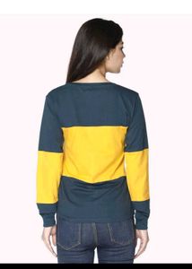 Yellow Blue Striped T-shirt