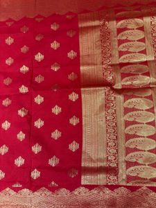 Elegant Red Banarasi Saree
