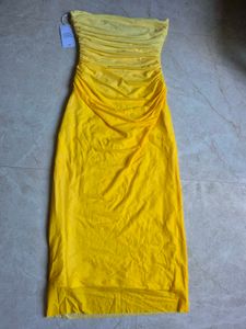 Gathered Bandeau Bodycon Dress