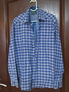 Blue Plaid Shirt