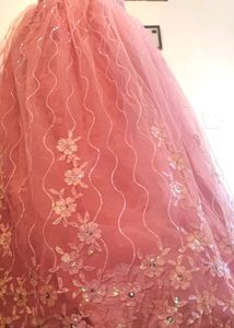 Baby Pink Party Wear ball gown