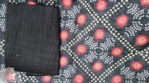 Elegant Black Bandhani Saree