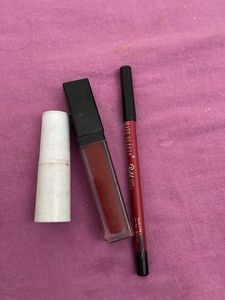 Lipstick, Liner And Highlighter Combo