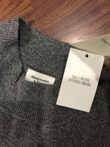 Abercrombie &amp; Fitch Gray Midi Bodycon Dress