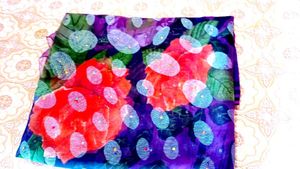 Floral Print Saree