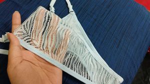 Light Blue Lace Thong