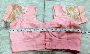 Pink color Pure Crape silk Blouse