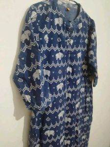 Painted Suit Kurti With Plazzo💙