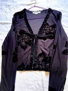 Floral Velvet Cardigan