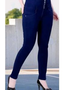 Stylish Navy Blue Skinny Jeans