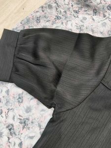 Chic Black Fringe Shirt