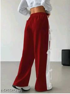 Stylish Red &amp; White Track Pants