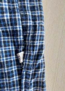 Pure Cotton Blue Checkered Shorts brand new