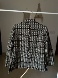 KEITH LONDON OPEN TWEED JACKET BLAZER