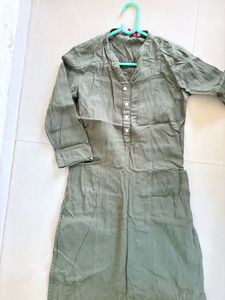 Olive Green Kurti Dress