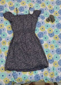 FIT &amp; FLARE BLUE DRESS