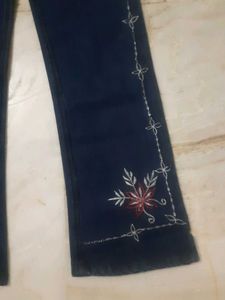 Embroidered New Bootcut Jeans