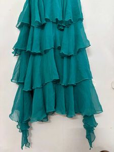 Peppy Cute Cyan Dress