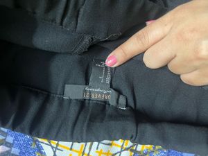 Black Wide Leg Cropped Pants