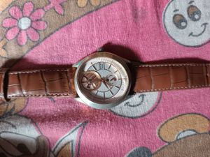 Elegant Brown Leather Strap Premium Automatic Watc