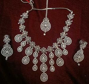 American Diamond Necklace Set