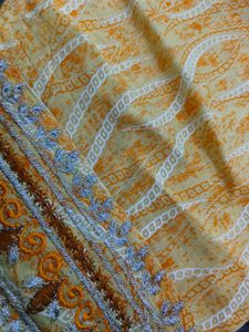 Embroidered Yellow Kurta With Trouser