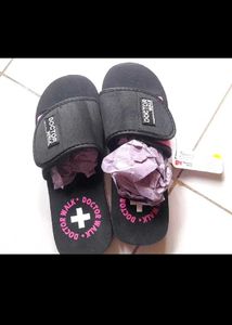 Orthopedic Flip Flops Black & Pink