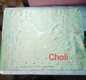 Unstitched Embroidered Naira Cut Kurti Fabric