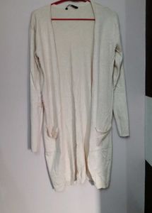 Beige Knit Cardigan