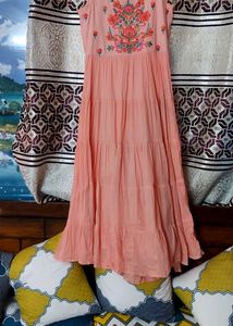 Maxi Dress Sleeves Attached Inside