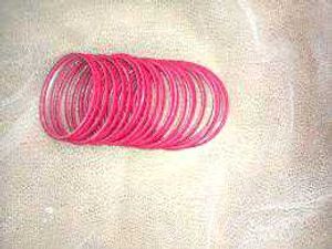 Pink velvet Bangles
